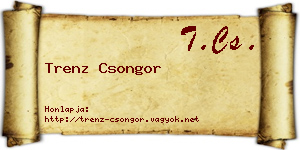 Trenz Csongor névjegykártya